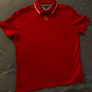 Tommy Hilfiger Red Short Sleeve Polo
